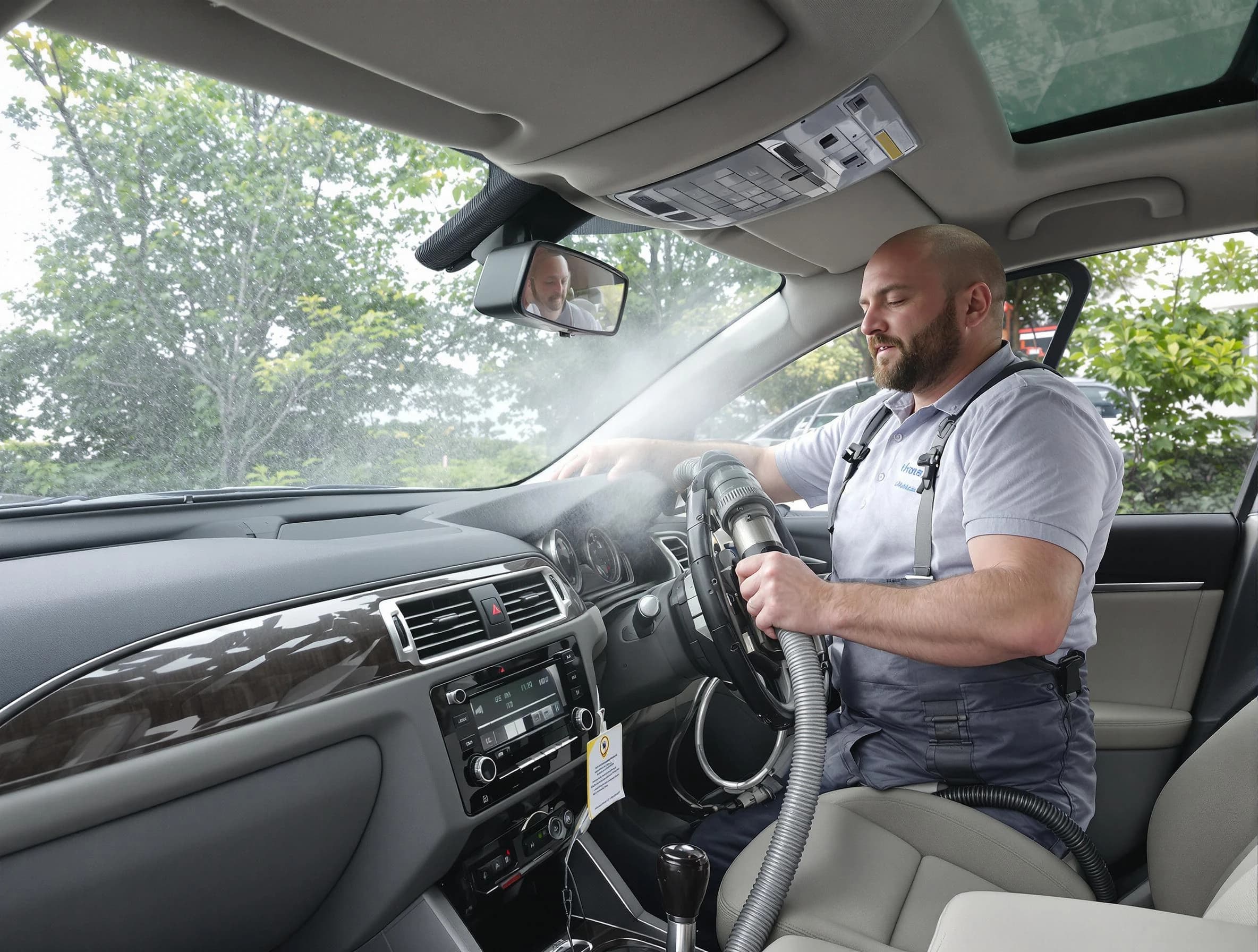 West Jordan Air Duct Cleaning specialist performing professional car duct cleaning in West Jordan