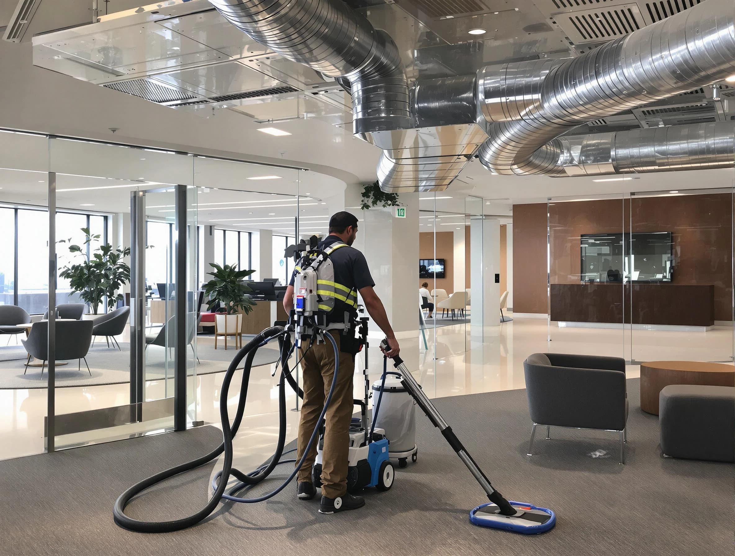 Commercial duct cleaning service by West Jordan Air Duct Cleaning in West Jordan