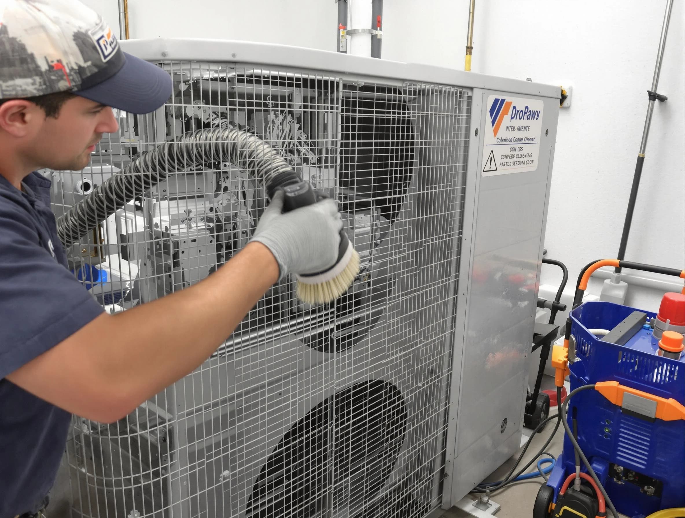 West Jordan Air Duct Cleaning specialist performing precision AC coil cleaning for improved system performance in West Jordan