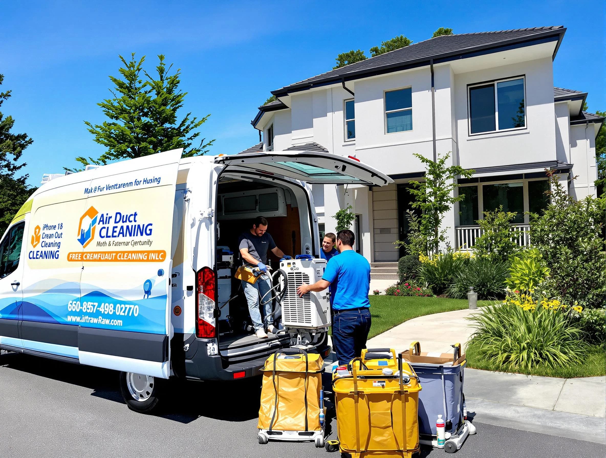 West Jordan Air Duct Cleaning technician performing professional air duct cleaning in West Jordan