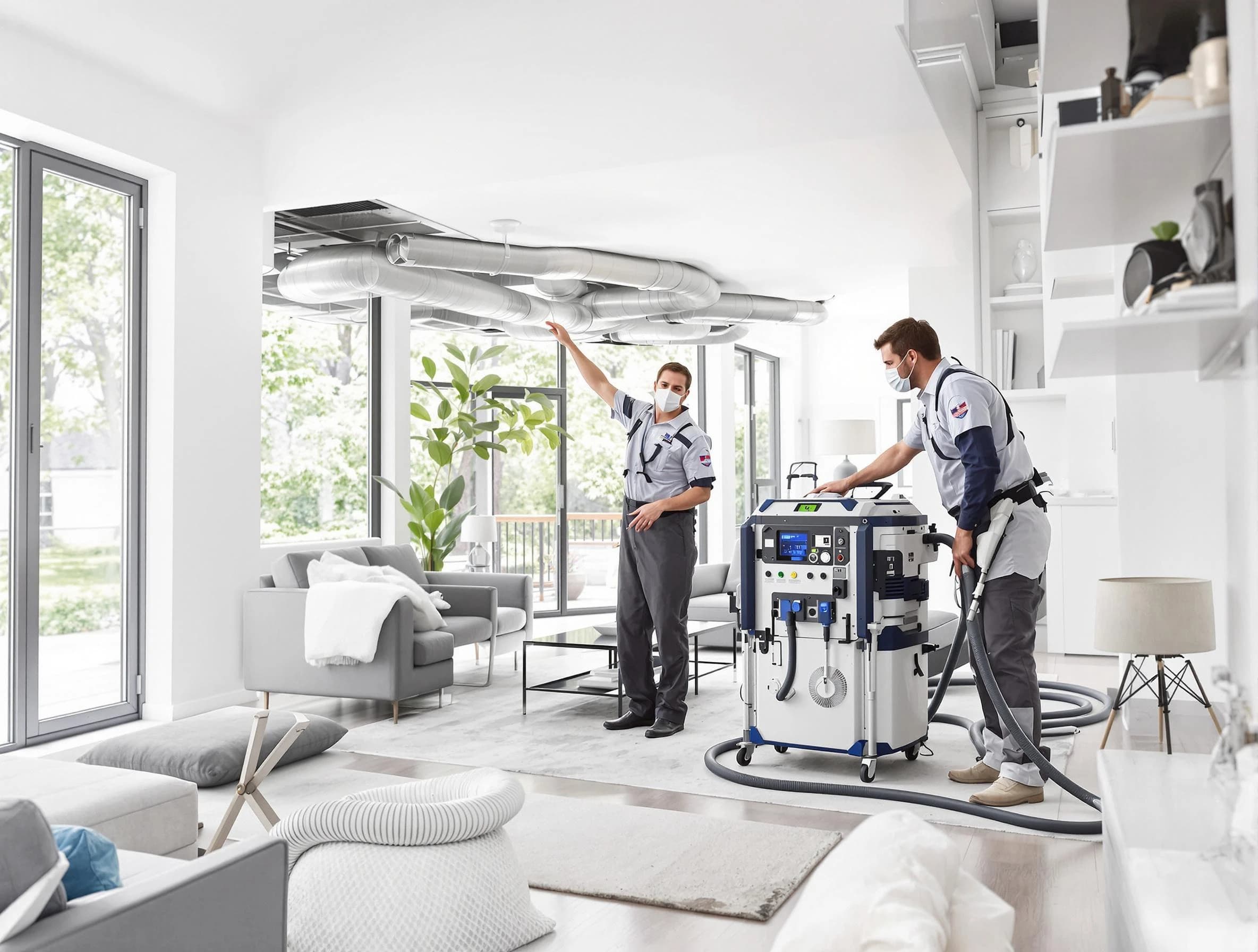 West Jordan Air Duct Cleaning professional conducting pure air duct cleaning with state-of-the-art equipment in West Jordan