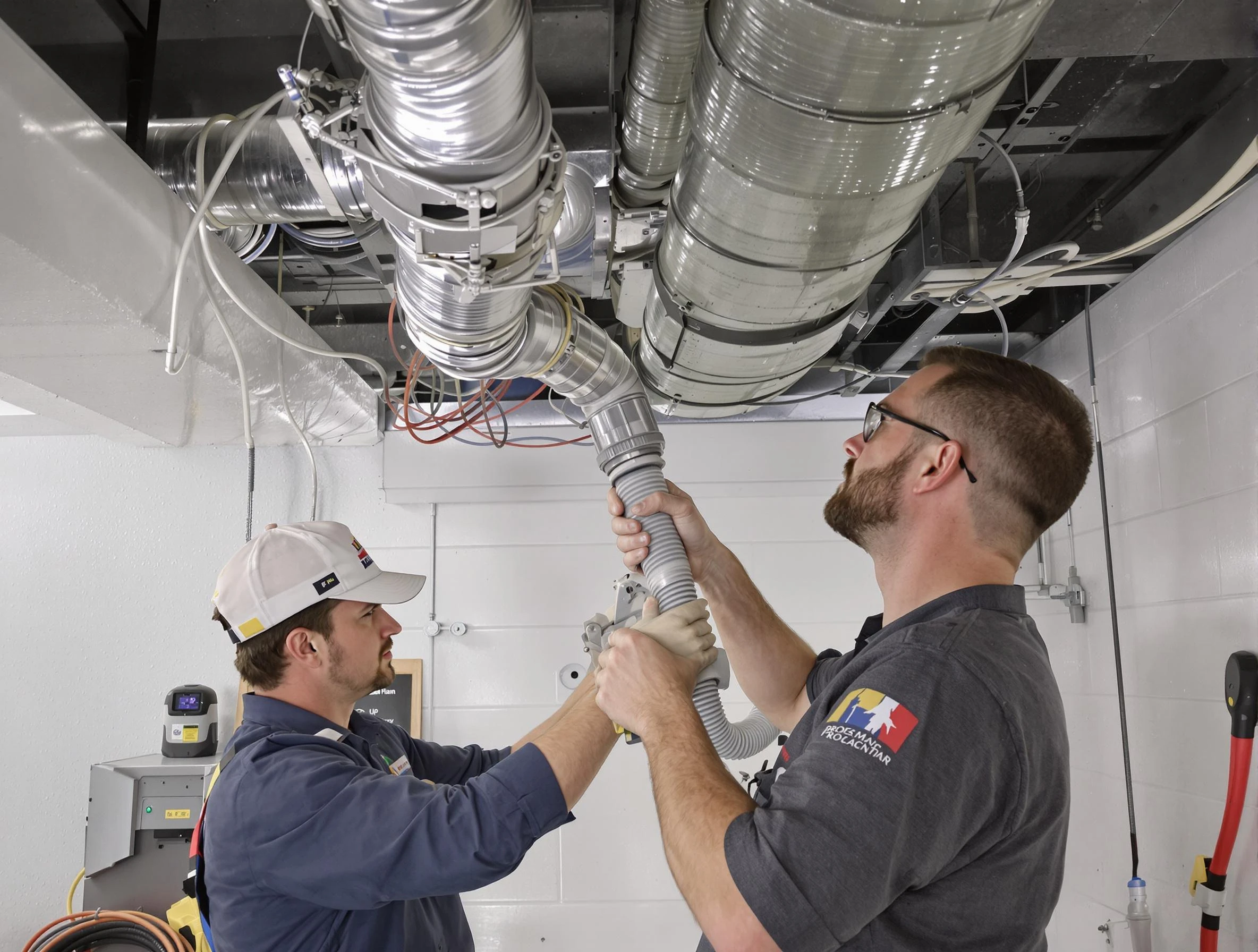 West Jordan Air Duct Cleaning technician performing thorough AC duct cleaning in West Jordan