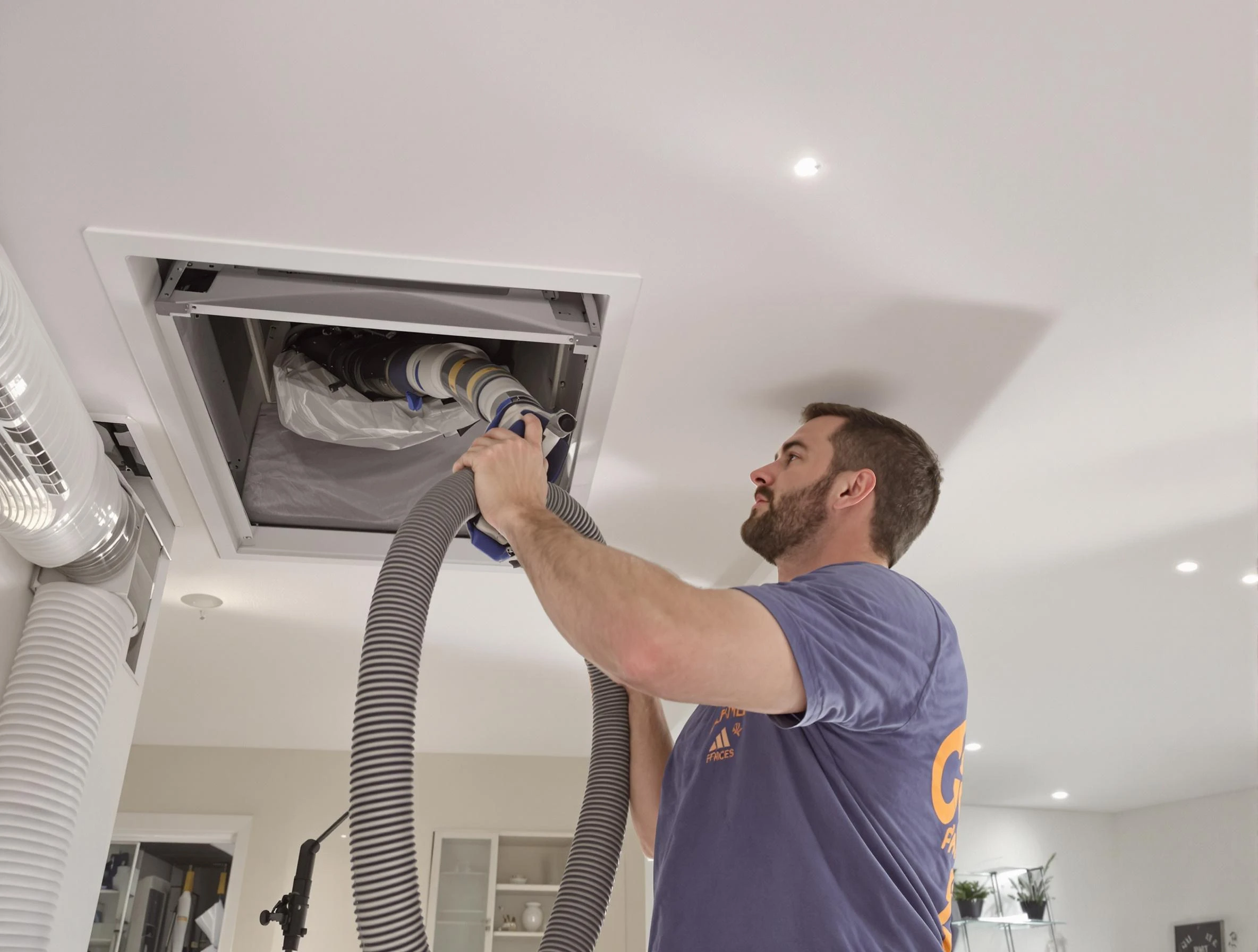 Precision indoor duct cleaning by West Jordan Air Duct Cleaning in West Jordan